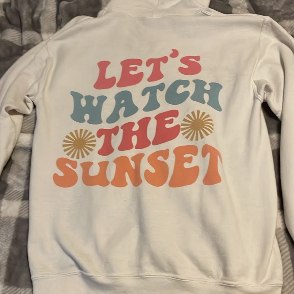 White Graphic Hoodie